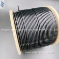 Black TPU Jacket Coated Flexible Cable 4-6MM